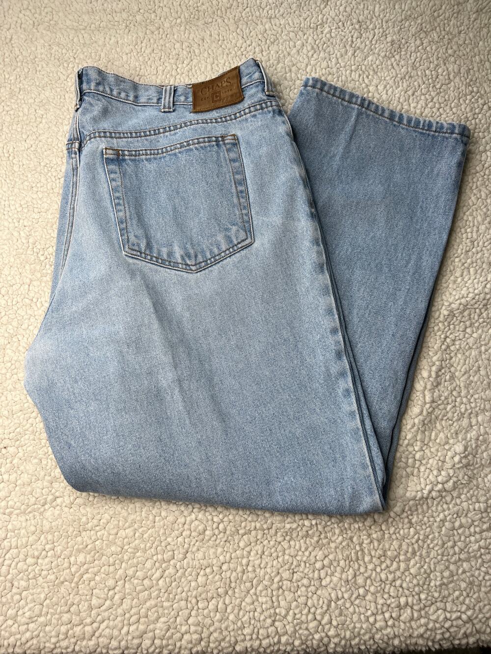 Chaps Light Wash Denim Straight Leg Jeans 38.30